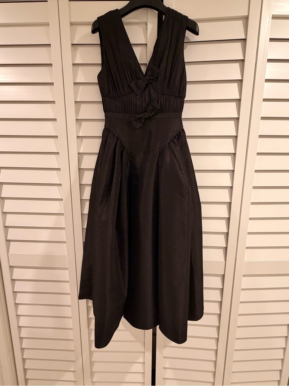 Self-Portrait Black Midi Dress